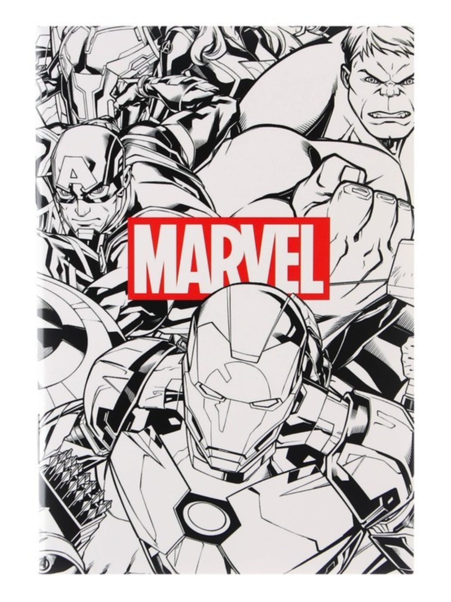 Блокнот А6 на скрепке, 32 листа, Marvel, Мстители