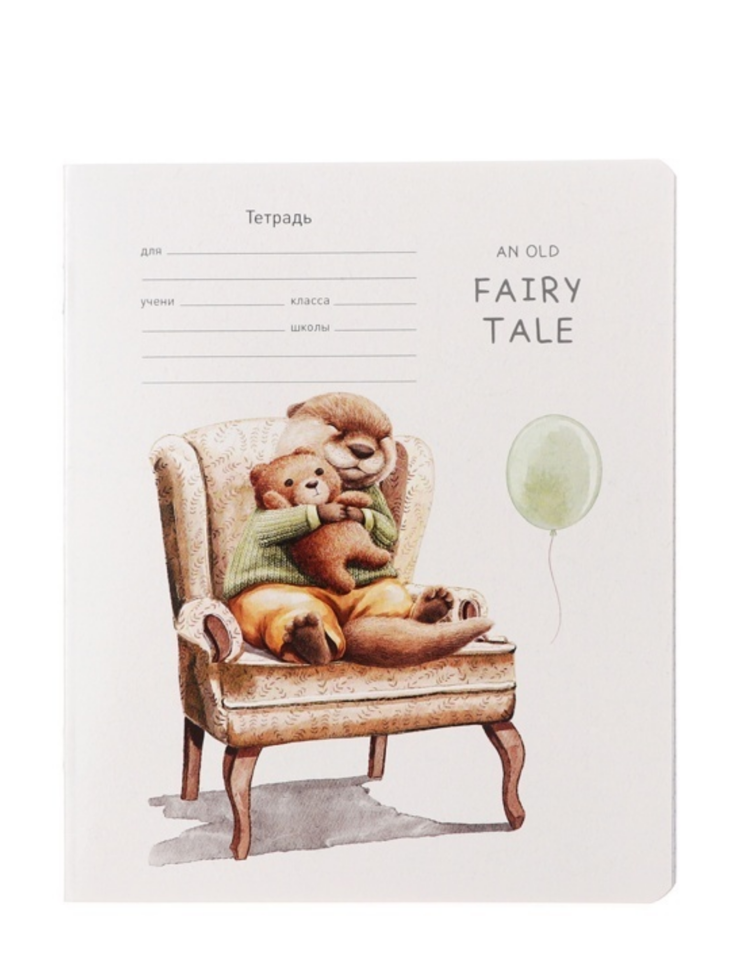 Тетрадь 12 листов в клетку на скрепке Fairy tale 4